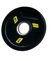 Олимпийский обрезиненный диск 1.25 кг Aerofit AFPLC1.25 (AFP086-1.25KG) (черно-желтый)