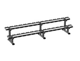 Стойка для профессиональных гантель на 15 пар горизонтальная Iron King IK 214