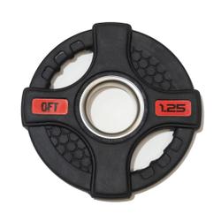 Диск олимпийский обрезиненный Original Fittools FT-2HGP-1,25 с двумя хватами 1,25 кг