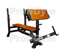 Скамья-стойка для жима штанги лежа + скамья Скотта СК-0320-H