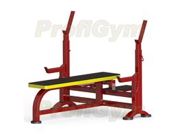 Скамья для жима с упорами и подножками СК-0041-HР