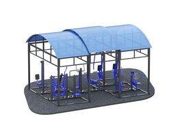 Теневой навес на 10 тренажеров ARMS300