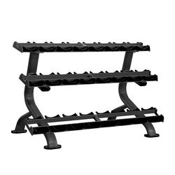 Стойка для гантелей Aerofit IT7012 (12 пар, 3 полки)