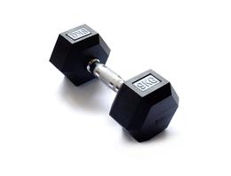 Гантель гексагональная обрезиненная 9 кг Original Fittools FT-HEX-09T