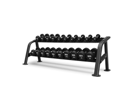 Набор обрезиненных гантелей , 2.5-25 кг - 10 пар BRONZE GYM BGDBR025-250