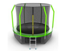 Батут EVO Jump Cosmo 10ft с внутренней сеткой, лестницей и нижней сетью